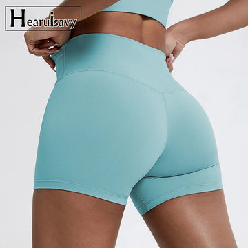 Running Sports Shorts Women Buttock Lift Gym Leggings Women Cycling Slim Fit Workout Shorts High Waist Yoga Shorts - WeightCityStore