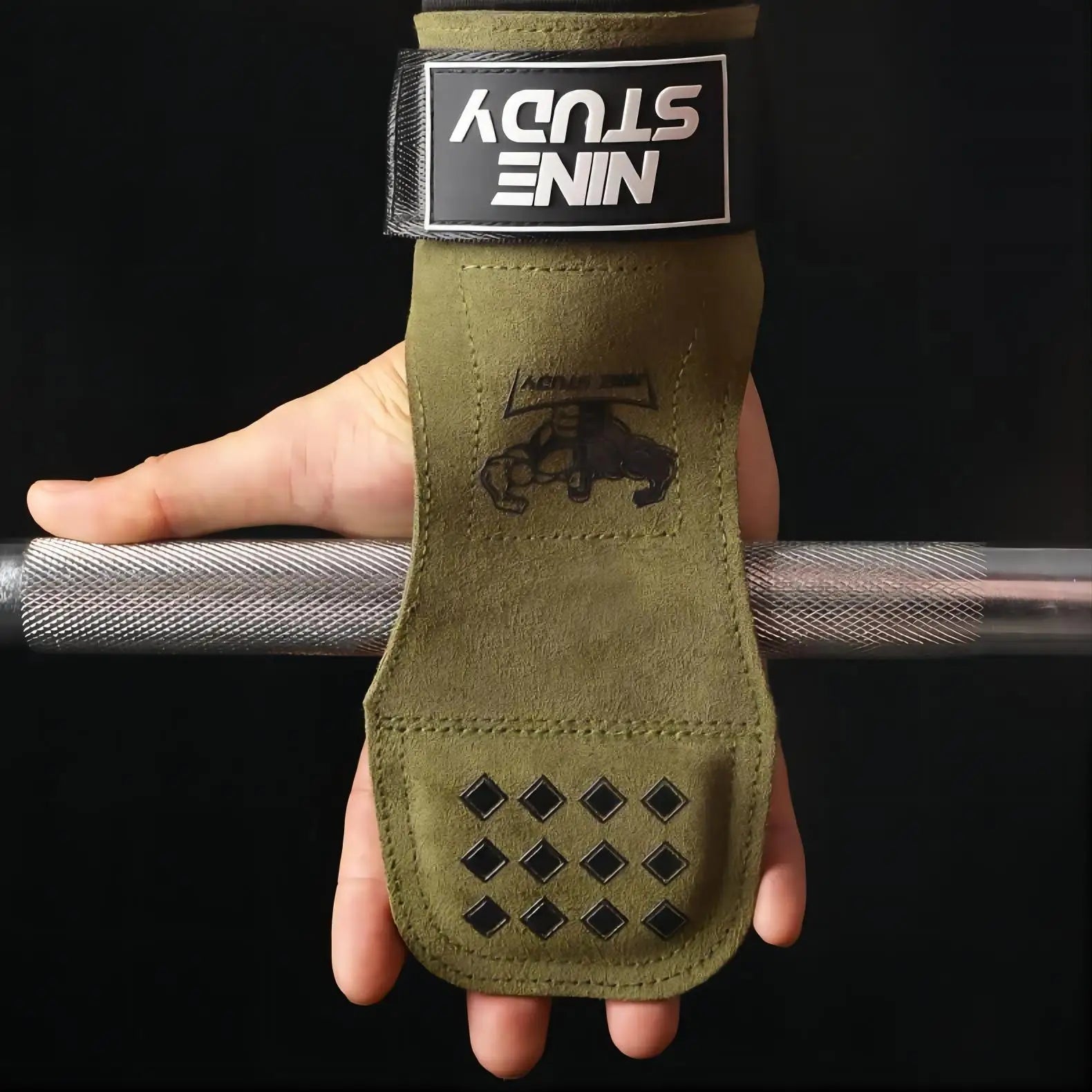 New Leather Gym Gloves Pull-ups Lifting Gymnastic Crossfit Anti-Skid Belt Wraps Support Palm Protection Pads Fitness Accessories - WeightCityStore