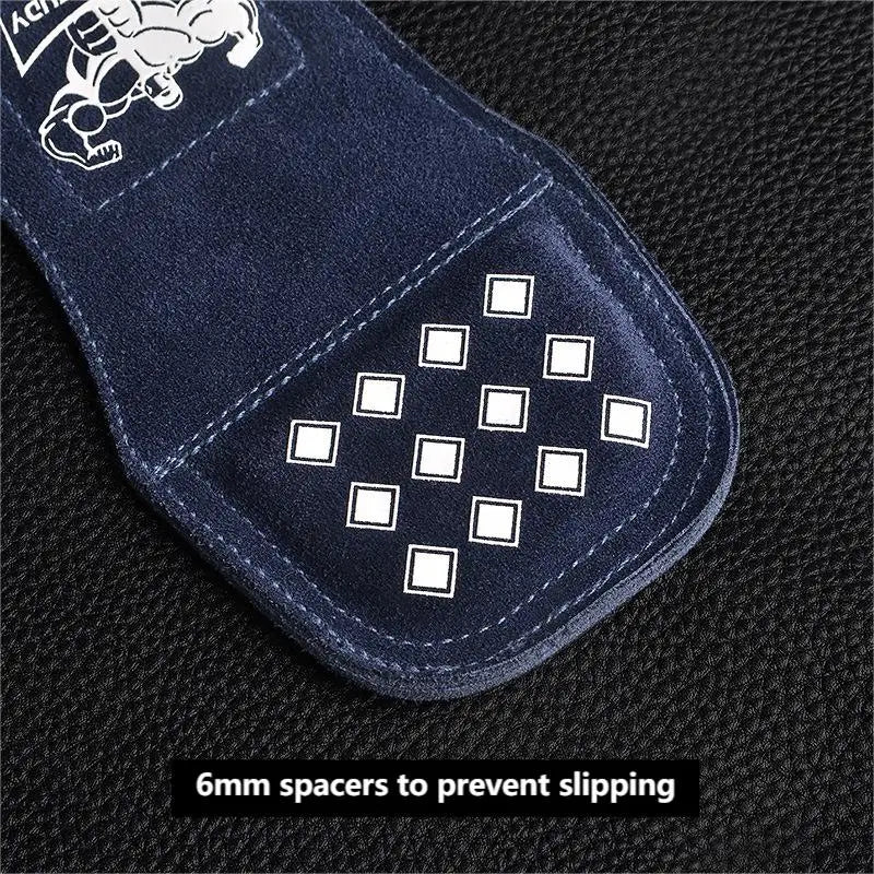 New Leather Gym Gloves Pull-ups Lifting Gymnastic Crossfit Anti-Skid Belt Wraps Support Palm Protection Pads Fitness Accessories - WeightCityStore