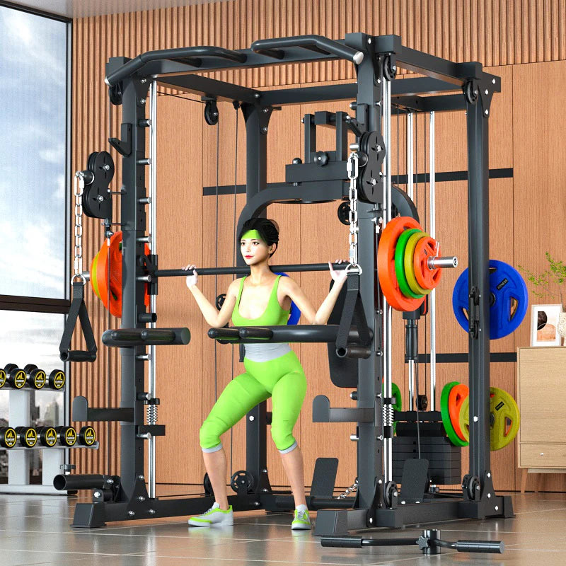 YTYINFactory Professional Gym Smith Machine Commercial Fitness Equipment Power Cage Bird Gantry Squat Rack Comprehensive Trainer - WeightCityStore