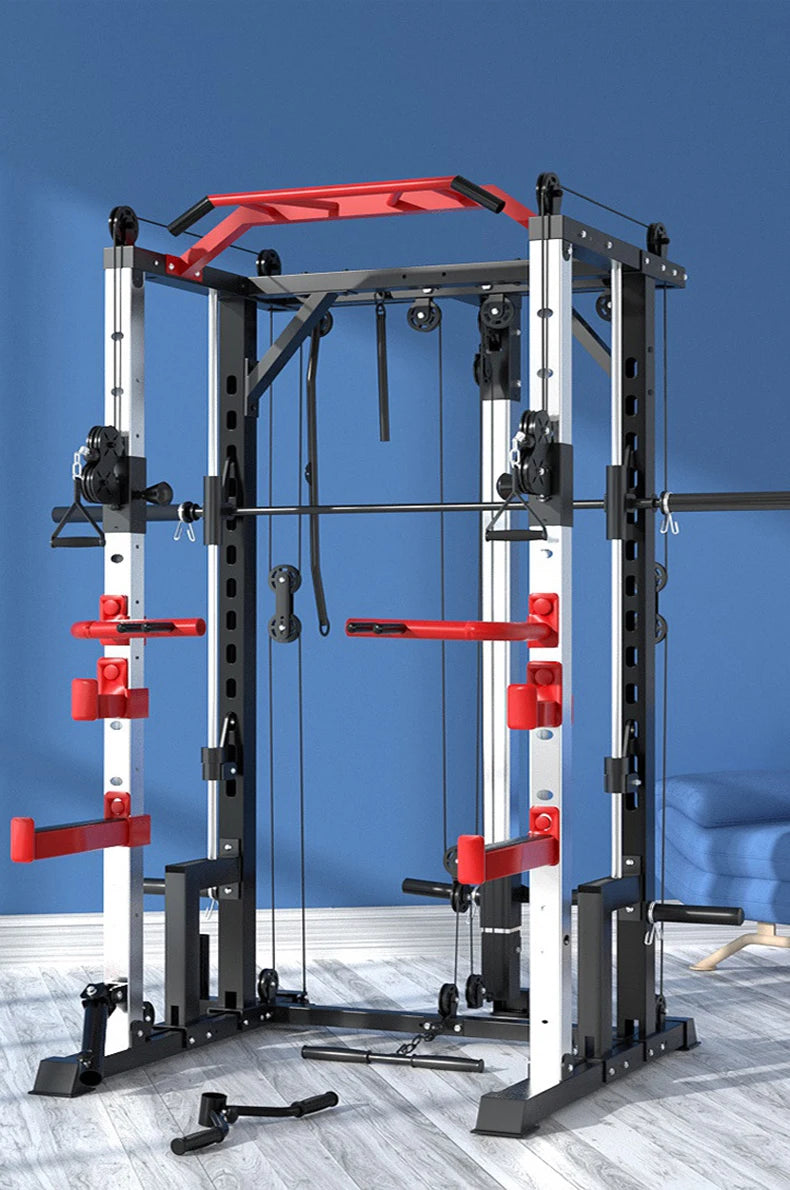 Smith machine squat rack, gantry stand, household comprehensive trainer, free squat bench press stand - WeightCityStore