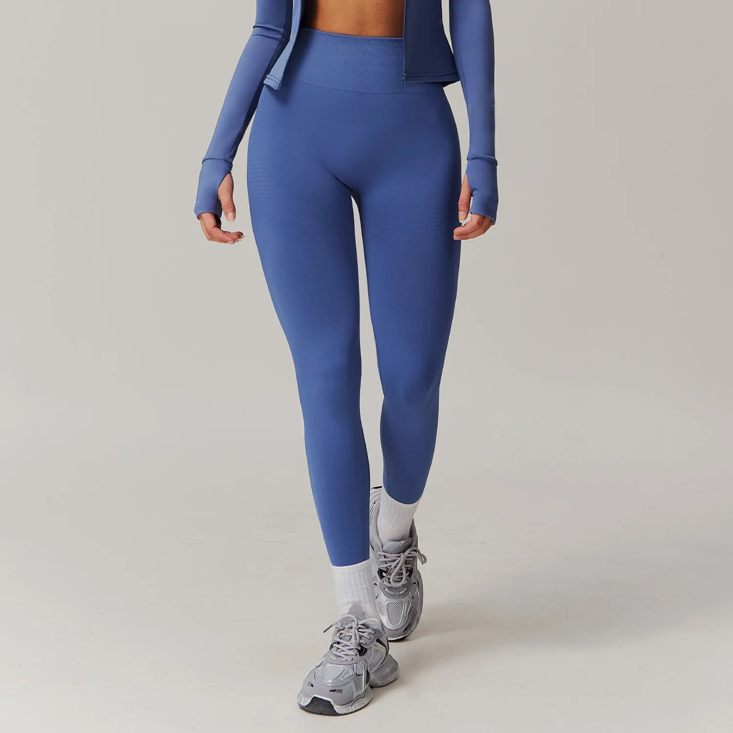 High Waist Seamless Leggings Women Fitness Running Yoga Pants Ribbed Leggings Energy Gym Tights Leggings Casual Workout Leggings - WeightCityStore