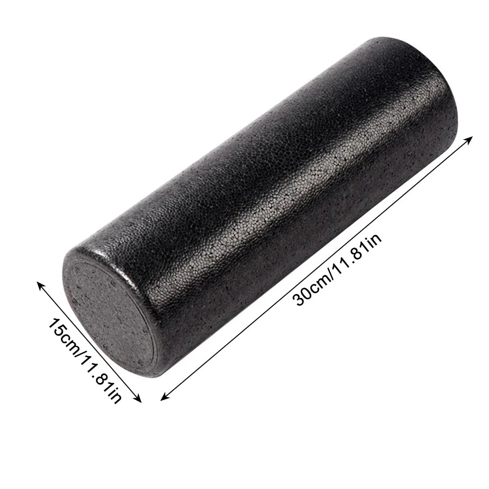 High Density Foam Rollers 12 Inch Solid Core Foam Massage Roller Round Back Legs Foam Roller for Exercise Yoga Pilates Physical - WeightCityStore