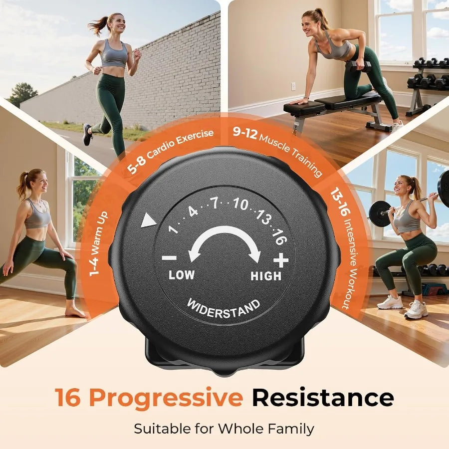 Recumbent Exercise Bike for Home Use with Magnetic Resistance Adjustable Seat for Seniors and Adults up to 350LB Capacity 16-Le - WeightCityStore