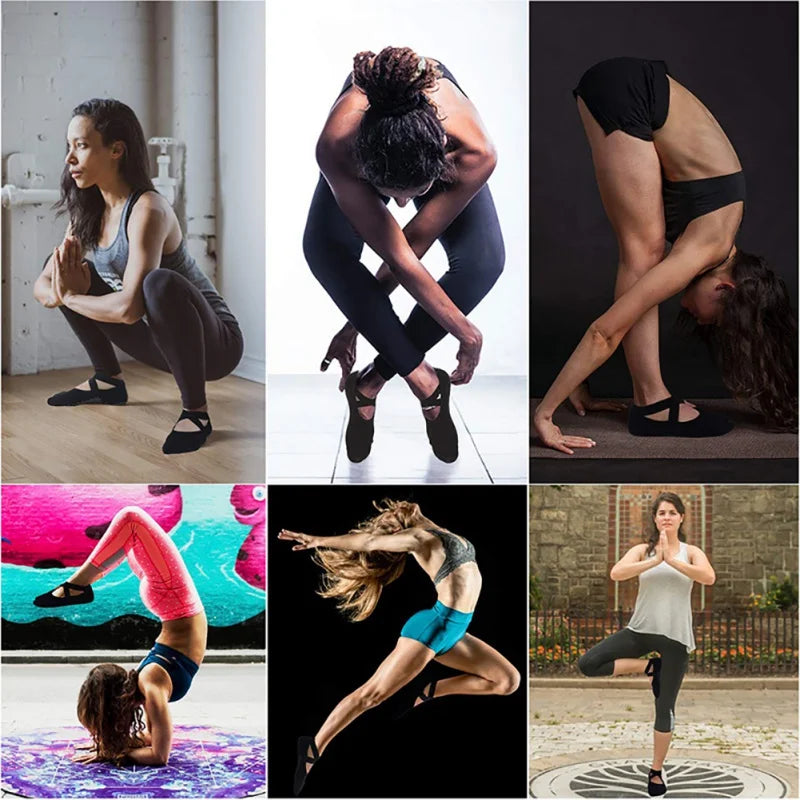 1 Pair High Quality Women Yoga Pilates Socks Anti-Slip Breathable Cotton Ankle Ladies Ballet Dance Sports Socks for Fitness Gym