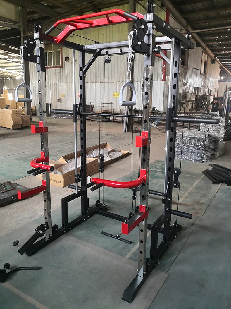 Smith machine squat rack, gantry stand, household comprehensive trainer, free squat bench press stand - WeightCityStore