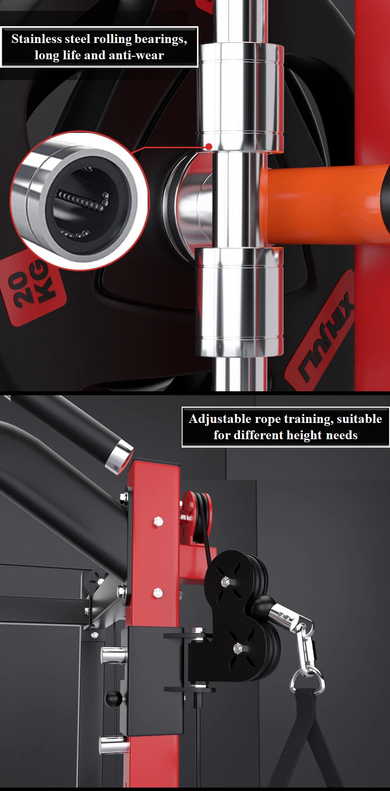 All-in-One Unisex Home Gym Equipment Multi-Function Smith Machine For Squat Rack And Weight Lifting - WeightCityStore