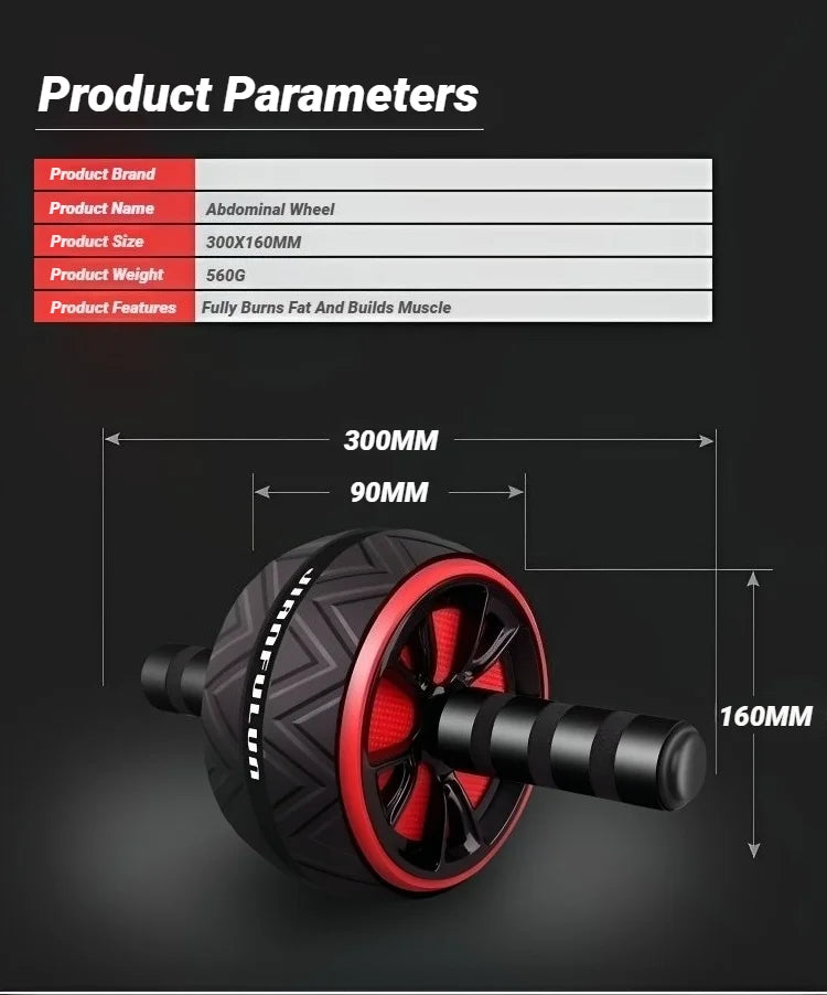 Ab Roller Wheel For Abs Core Workout Non-Slip Home Gym Fitness Equipment Men Women Abdominal Training Exercise - WeightCityStore