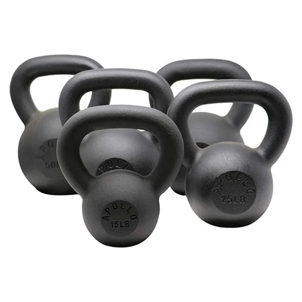 Solid Cast Kettle bells Ideal for Strength Training Building Muscles Great for swings dead lifts squats get-ups and more black - WeightCityStore