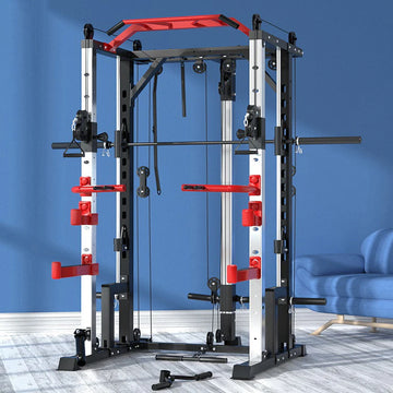 Smith machine squat rack, gantry stand, household comprehensive trainer, free squat bench press stand - WeightCityStore