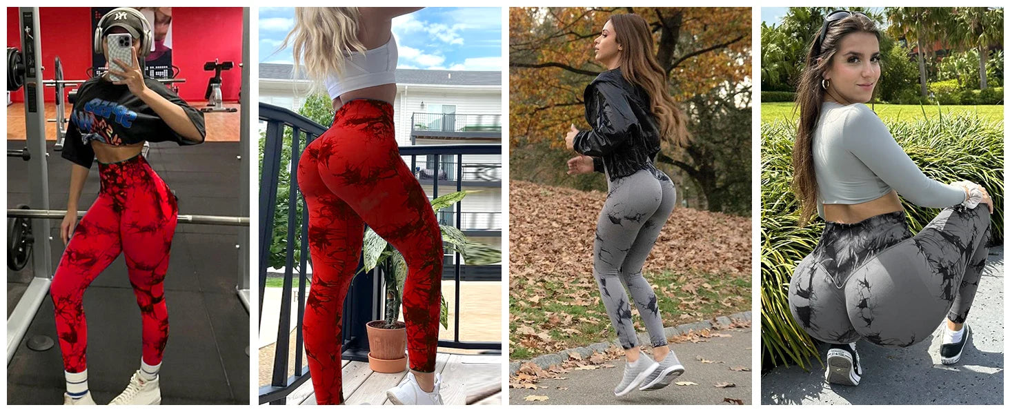 2 Pack Women's High Waisted  Lifting Seamless Solid Color Yoga Leggings Elastic And Breathable Fitness Sports Pants - WeightCityStore