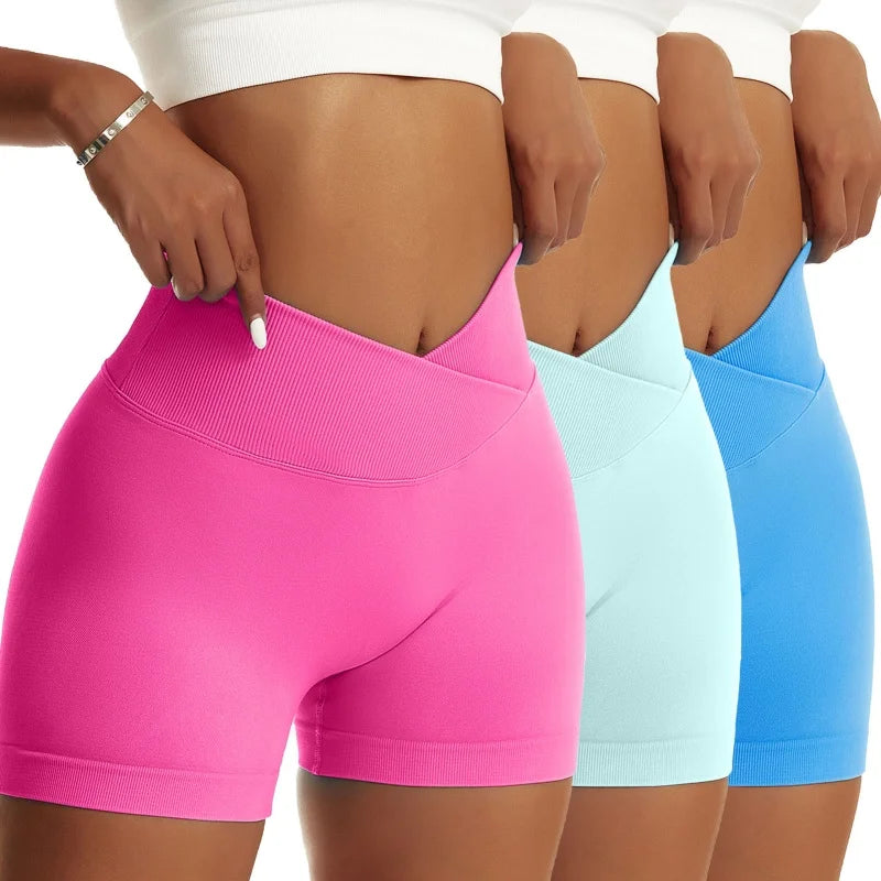 3pcs High Waist Shorts - WeightCityStore