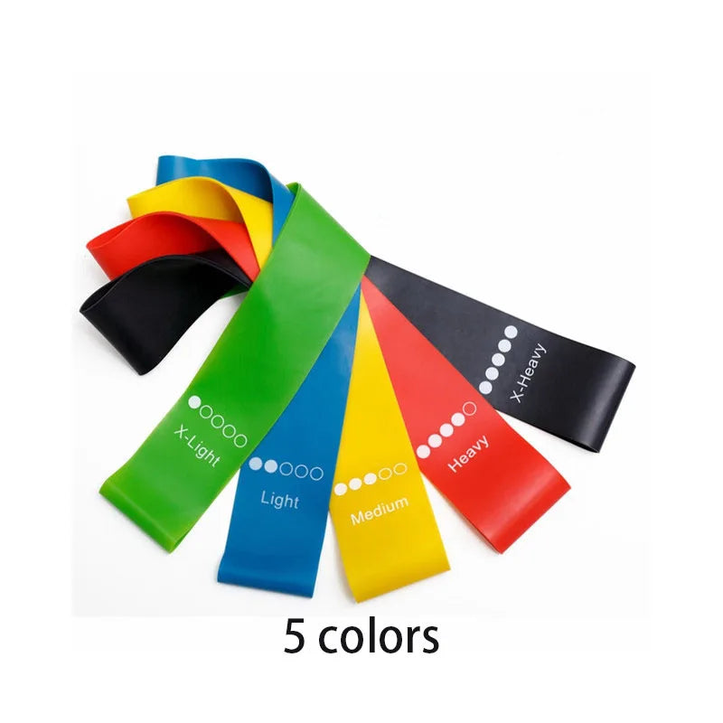 Different Resistance Bands Yoga Band Fitness Exercise Training Hip Tension Band Leg Squat Dance Elastic Loop Stretch Band - WeightCityStore