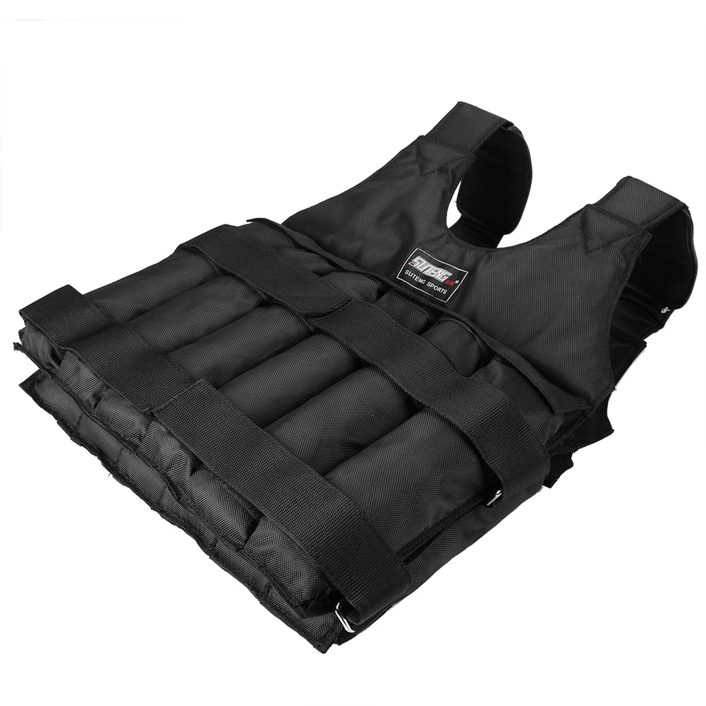 3-35kg Durable Loading Weighted Vest Adjustable Weight Training Exercise Waistcoat Jacket Sand Clothing Boxing Fitness Equipment - WeightCityStore