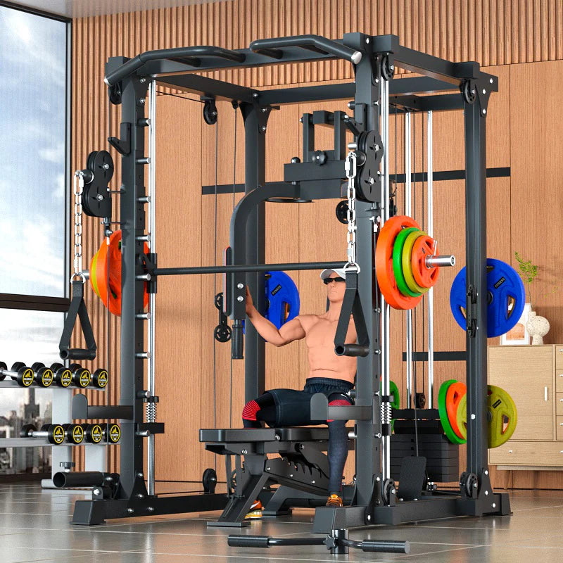 YTYINFactory Professional Gym Smith Machine Commercial Fitness Equipment Power Cage Bird Gantry Squat Rack Comprehensive Trainer - WeightCityStore