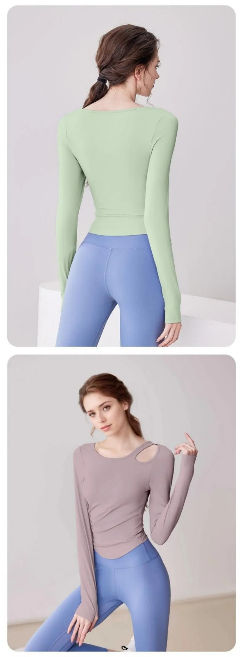 Women Yoga Top Lightweight Breathable Comfortable Yoga Long T-Shirt Casual Fitness Running Cycling Workout Yoga Long T-Shirt - WeightCityStore