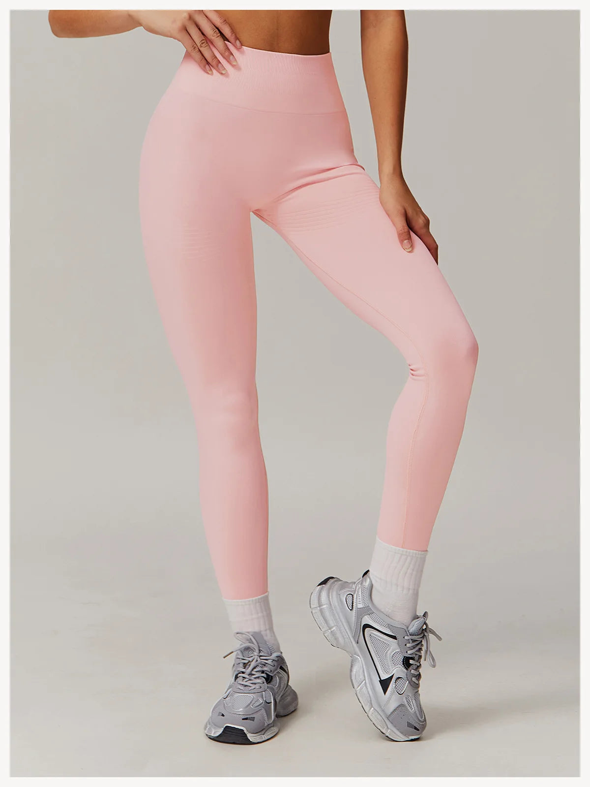 High Waist Seamless Leggings Women Fitness Running Yoga Pants Ribbed Leggings Energy Gym Tights Leggings Casual Workout Leggings - WeightCityStore