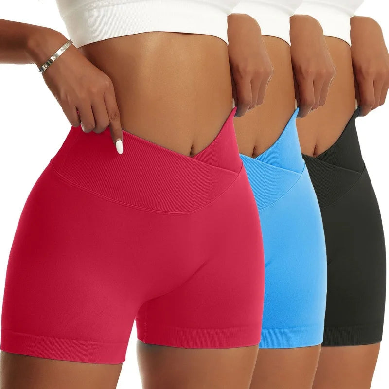 3pcs High Waist Shorts - WeightCityStore