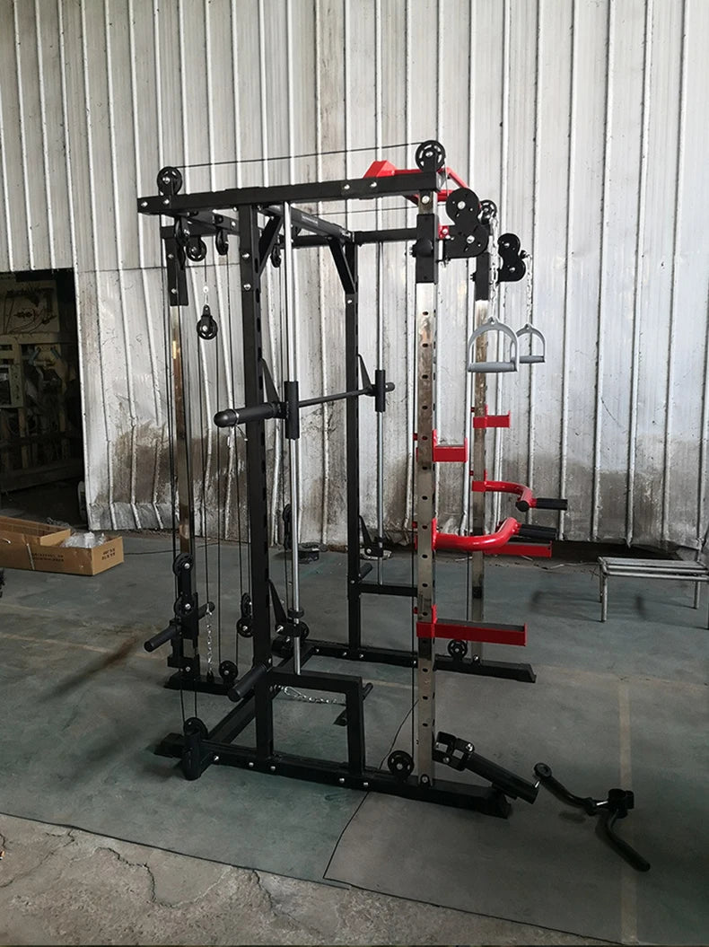 Smith machine squat rack, gantry stand, household comprehensive trainer, free squat bench press stand - WeightCityStore