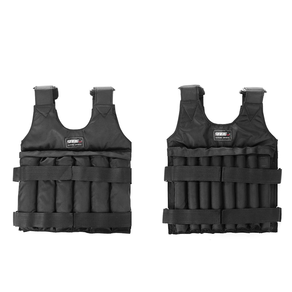 3-35kg Durable Loading Weighted Vest Adjustable Weight Training Exercise Waistcoat Jacket Sand Clothing Boxing Fitness Equipment - WeightCityStore
