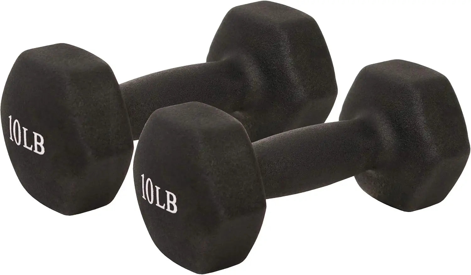 Neoprene Coated Hex Dumbbells for Home Gym, Non-Slip Weights in Pairs - 2LB to 10LB Options - WeightCityStore