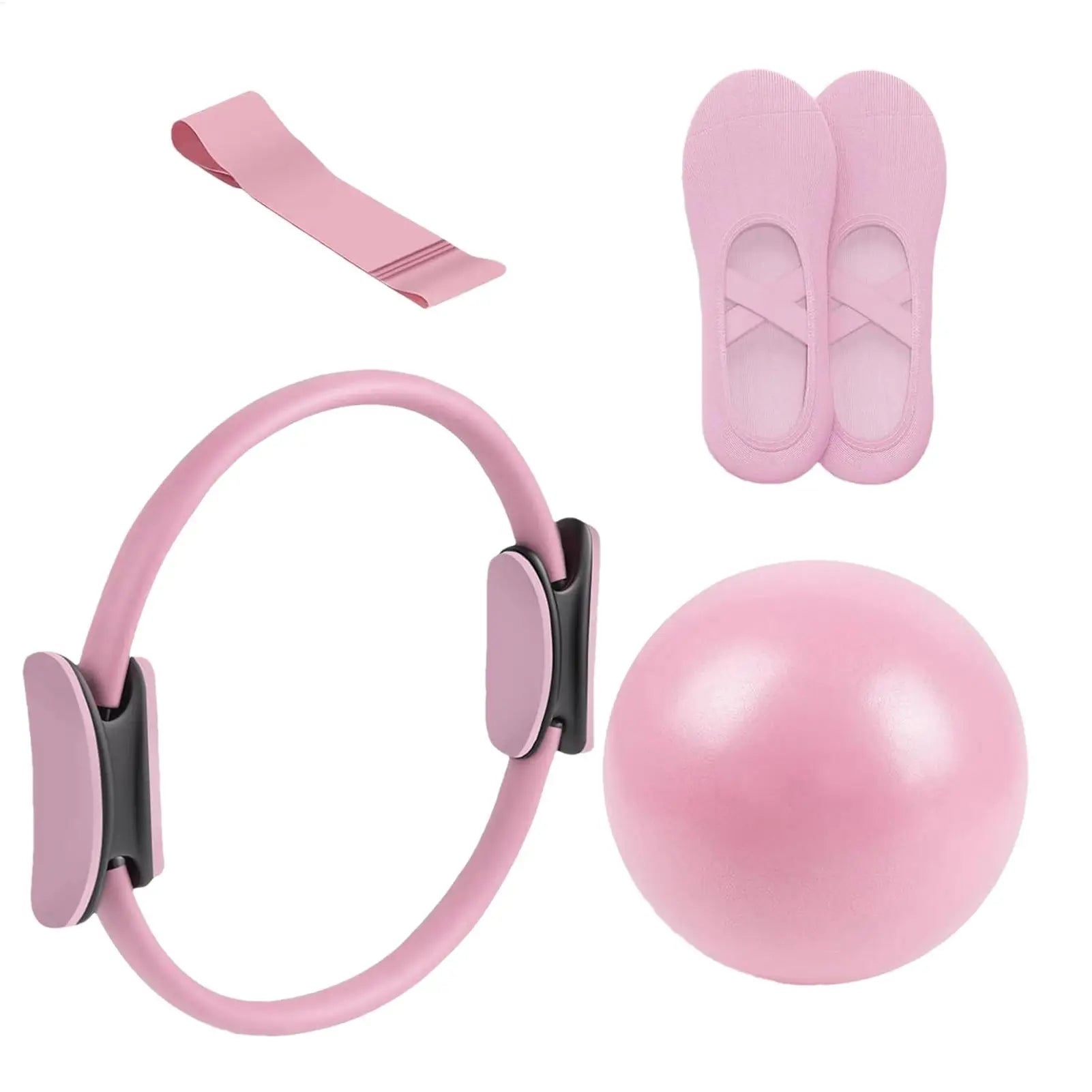 NEW Pilates Ball And Ring Set Pilates Fitness Ring Resistance Band Exercise Workout Fitness Equipment For Pregnancy Postpartum