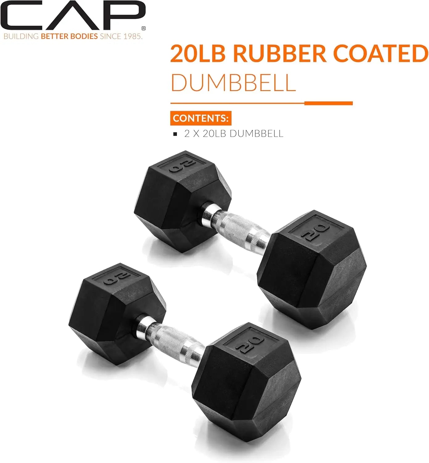 Coated Hex Dumbbell Set | Multiple Weights 3-50lb | Home Gym Strength Training Equipment - WeightCityStore