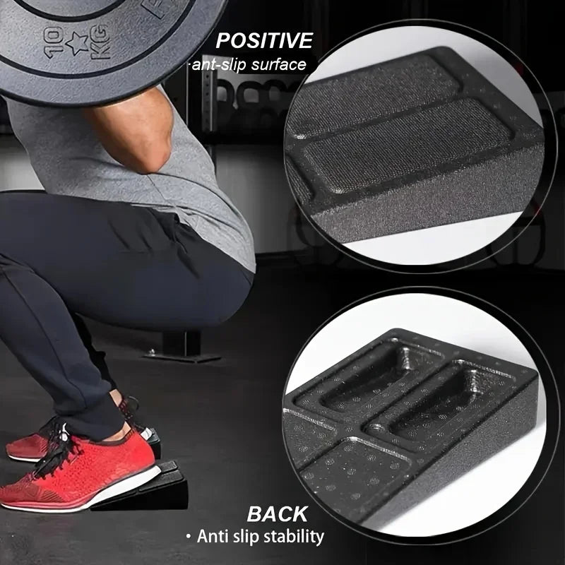3pcs/set Squat Wedge Block Adjustable Non-Slip Squat Ramp Deadlift Wedge Calf Stretcher Slant Board Strength for Squat Deadlift - WeightCityStore