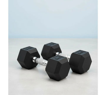 Coated Hex Dumbbell Set | Multiple Weights 3-50lb | Home Gym Strength Training Equipment - WeightCityStore