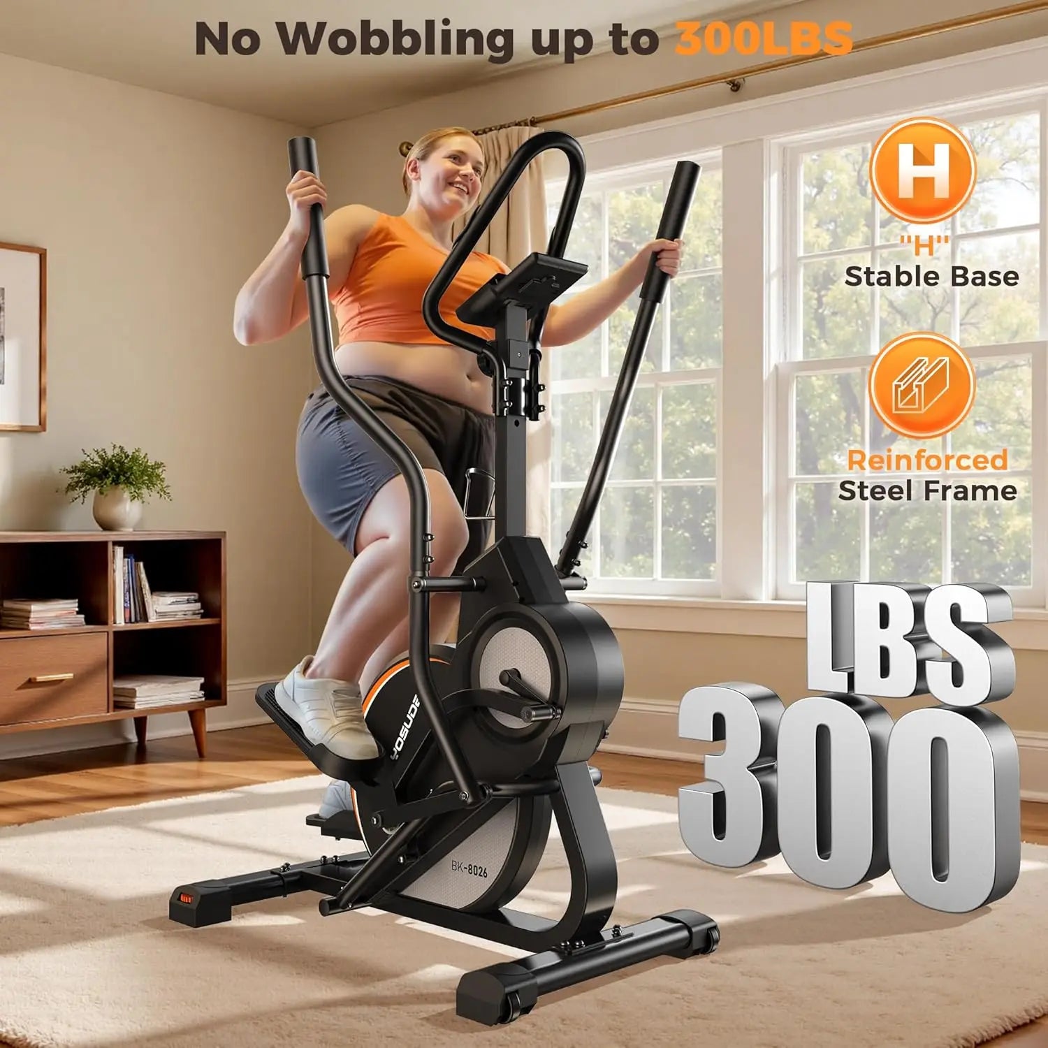 YOSUDA Elliptical Exercise Machine,3-in-1(Elliptical+Cardio Climber+Stair Stepper) Elliptical Machine for Home,Quiet Magnetic - WeightCityStore