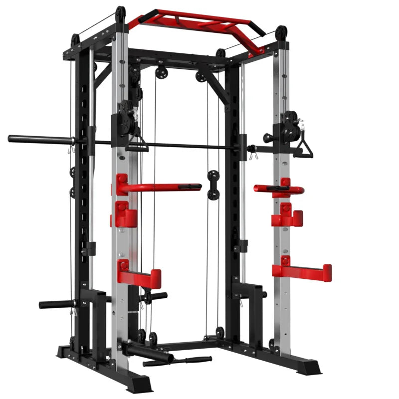 Smith machine squat rack, gantry stand, household comprehensive trainer, free squat bench press stand - WeightCityStore