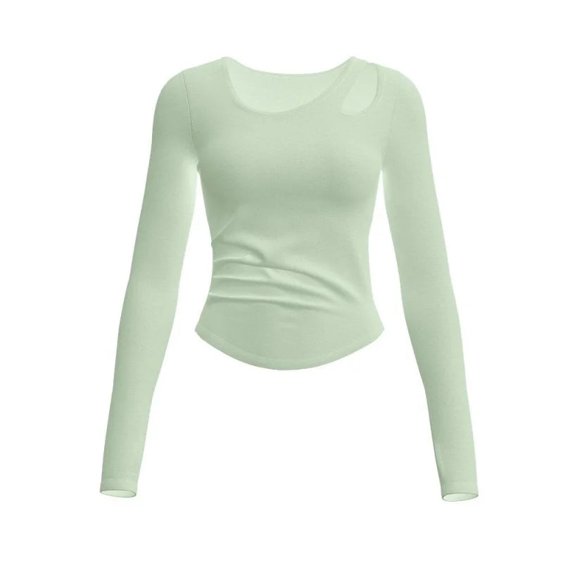 Women Yoga Top Lightweight Breathable Comfortable Yoga Long T-Shirt Casual Fitness Running Cycling Workout Yoga Long T-Shirt - WeightCityStore