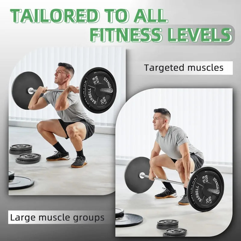 Cast Iron 1-Inch Standard Weight Plate for Strength Training & Weightlifting Home Gym, Multiple Weights Available - WeightCityStore