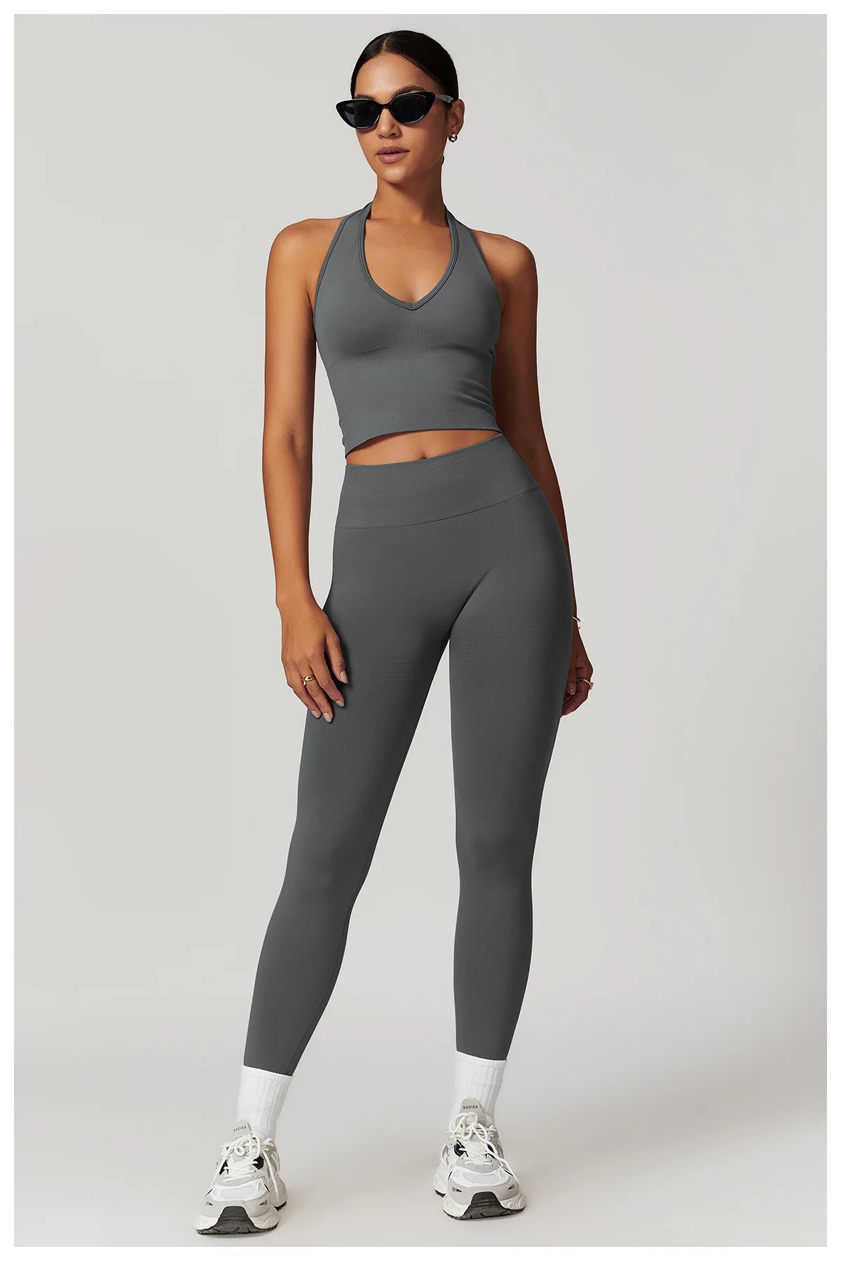 High Waist Seamless Leggings Women Fitness Running Yoga Pants Ribbed Leggings Energy Gym Tights Leggings Casual Workout Leggings - WeightCityStore