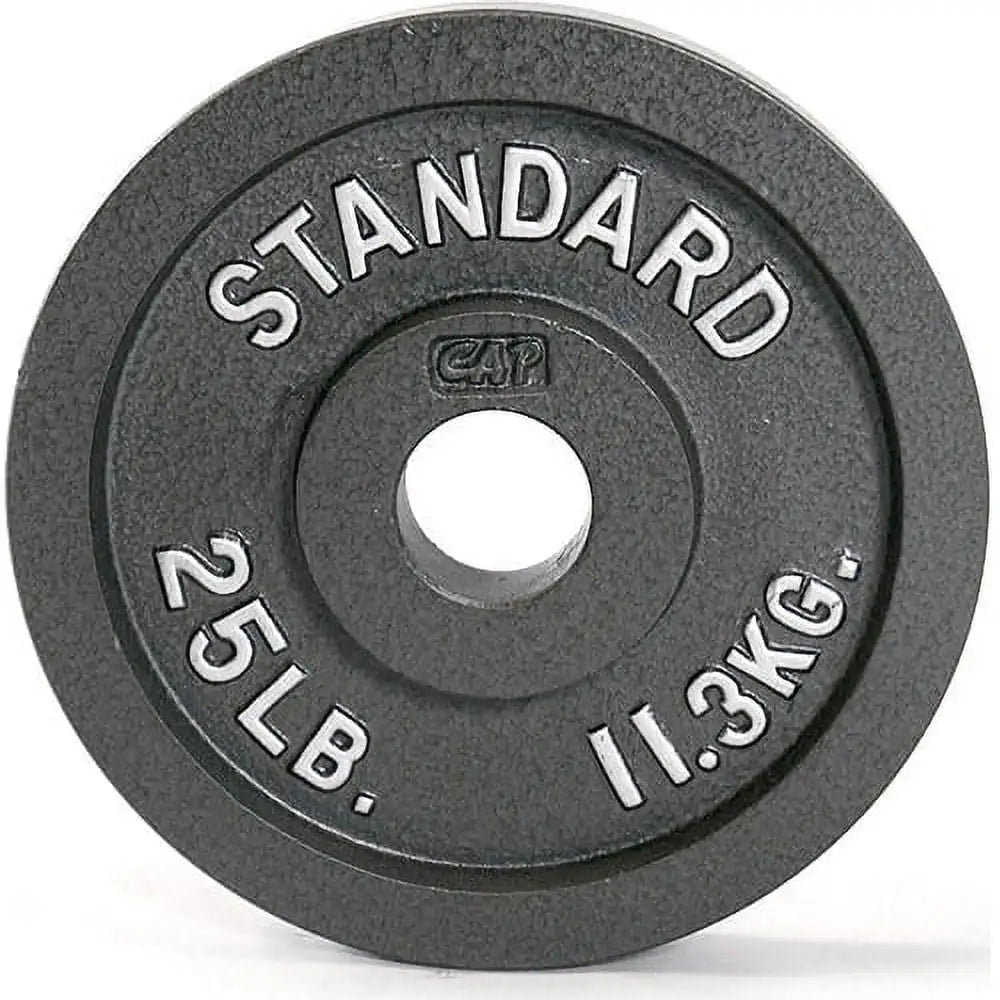Barbell Gray  Cast Iron Weight Plate, 25 lb,Made of solid cast iron for durability - WeightCityStore