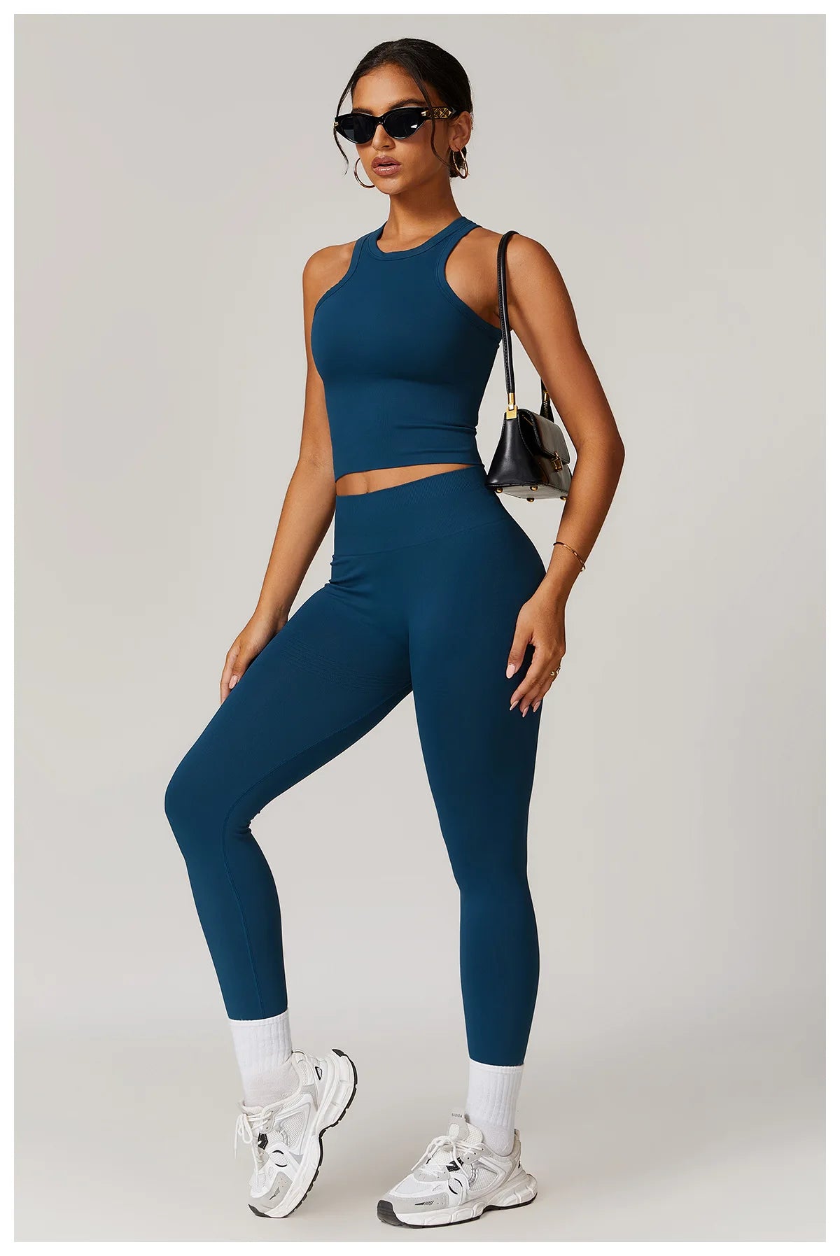 High Waist Seamless Leggings Women Fitness Running Yoga Pants Ribbed Leggings Energy Gym Tights Leggings Casual Workout Leggings - WeightCityStore