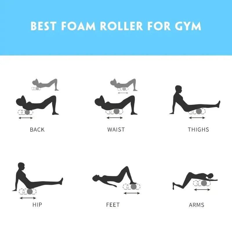 1pc Foam Massage Roller, Hollow Yoga Column Fitness Equipment for Muscle Massage, Physiotherapy and Sports Rehabilitation, Rolle - WeightCityStore