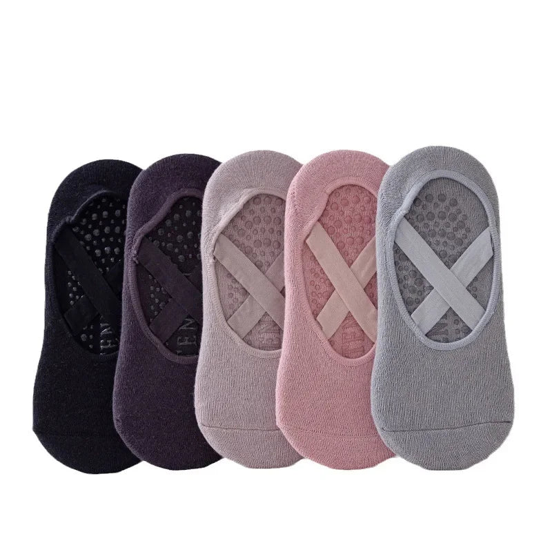 1 Pair Professional Women Yoga Socks Silicone non--slip Ballet Pilates Socks