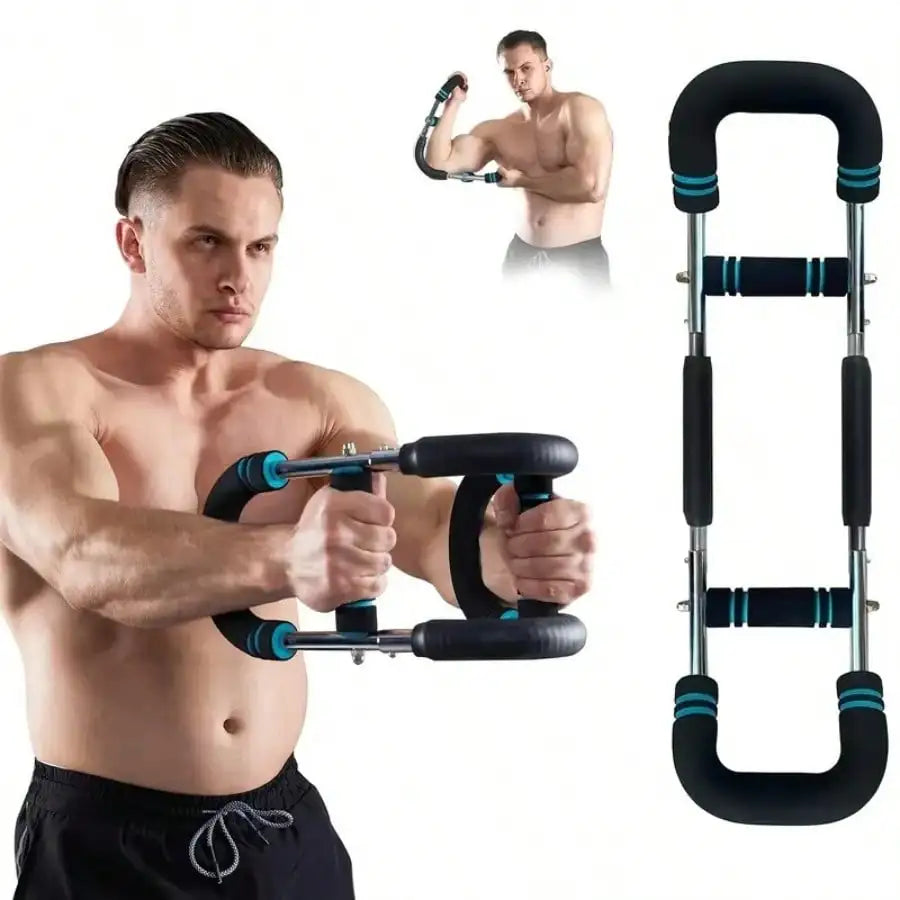Adjustable Shaker Twister Arm Trainer, Chest & Forearm Workout Equipment, Home Fitness Strengthener for Arm Exercise - WeightCityStore