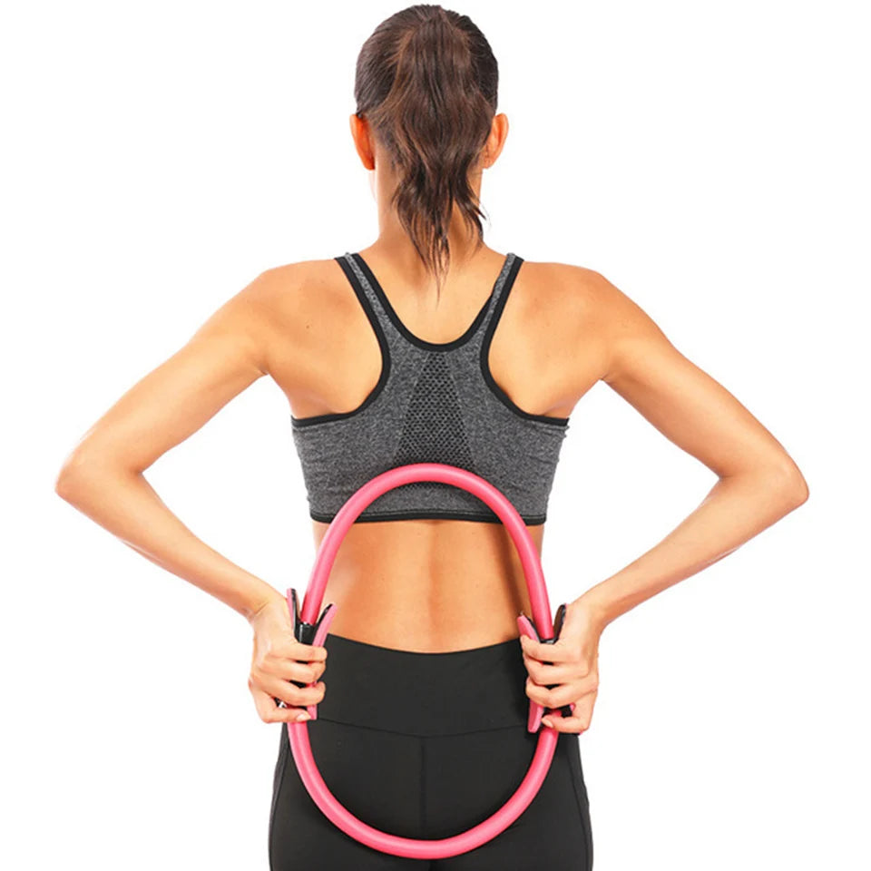 Yoga Fitness Ring Pilates Ring Women Girl Exercise Home Resistance Elasticity Yoga Gym Workout Pilates Circle Yoga Circle