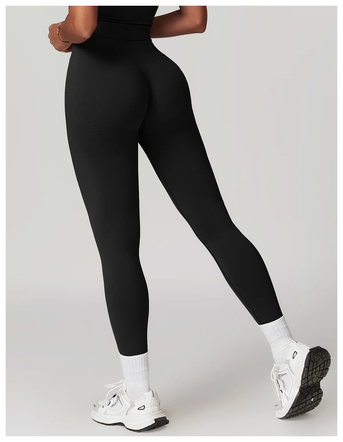 High Waist Seamless Leggings Women Fitness Running Yoga Pants Ribbed Leggings Energy Gym Tights Leggings Casual Workout Leggings - WeightCityStore
