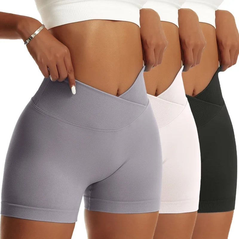 3pcs High Waist Shorts - WeightCityStore
