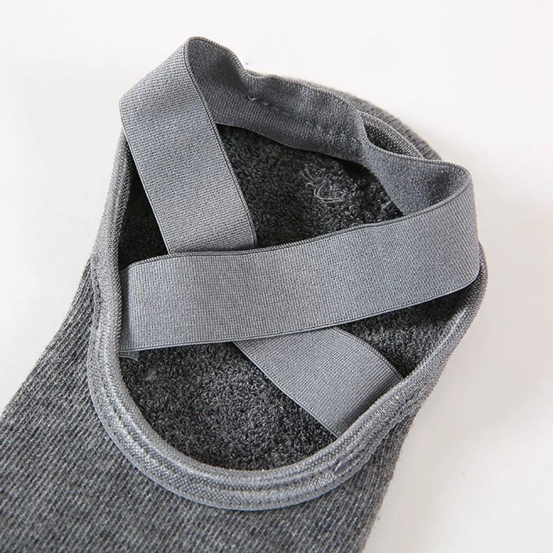 1 Pair High Quality Women Yoga Pilates Socks Anti-Slip Breathable Cotton Ankle Ladies Ballet Dance Sports Socks for Fitness Gym