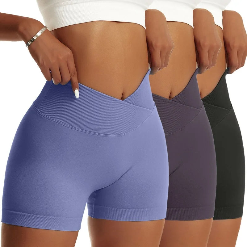 3pcs High Waist Shorts - WeightCityStore