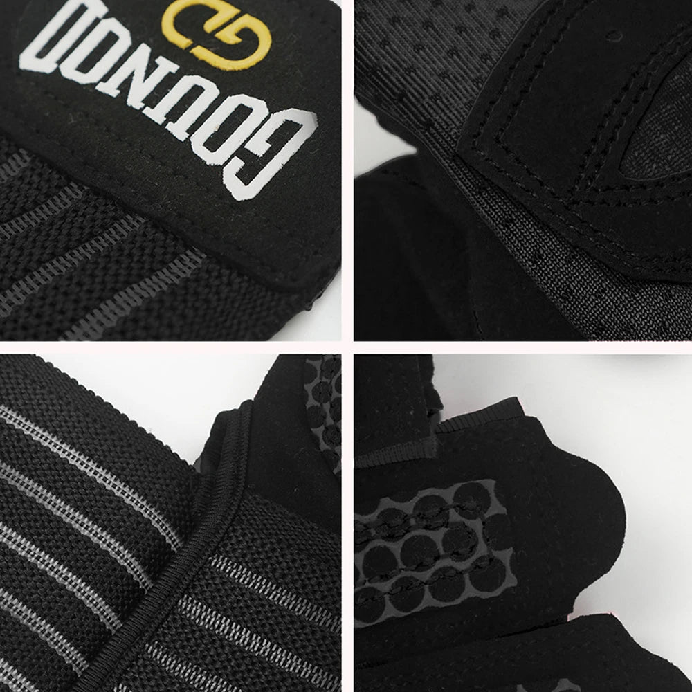 1 Pair Workout Gloves for Men Women, Padded Weight Lifting Gloves with Wrist Wraps Support, Full Palm Protection, Grip for Gym Tr - WeightCityStore