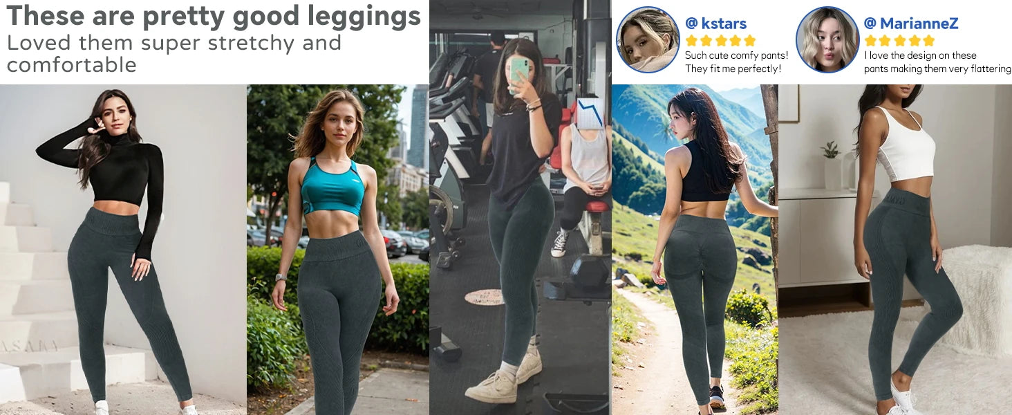 2 Pack Women's High Waisted  Lifting Seamless Solid Color Yoga Leggings Elastic And Breathable Fitness Sports Pants - WeightCityStore