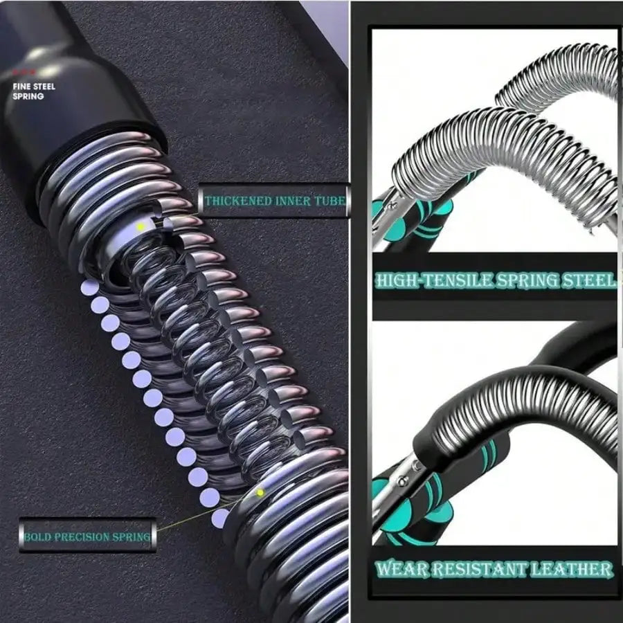 Adjustable Shaker Twister Arm Trainer, Chest & Forearm Workout Equipment, Home Fitness Strengthener for Arm Exercise - WeightCityStore