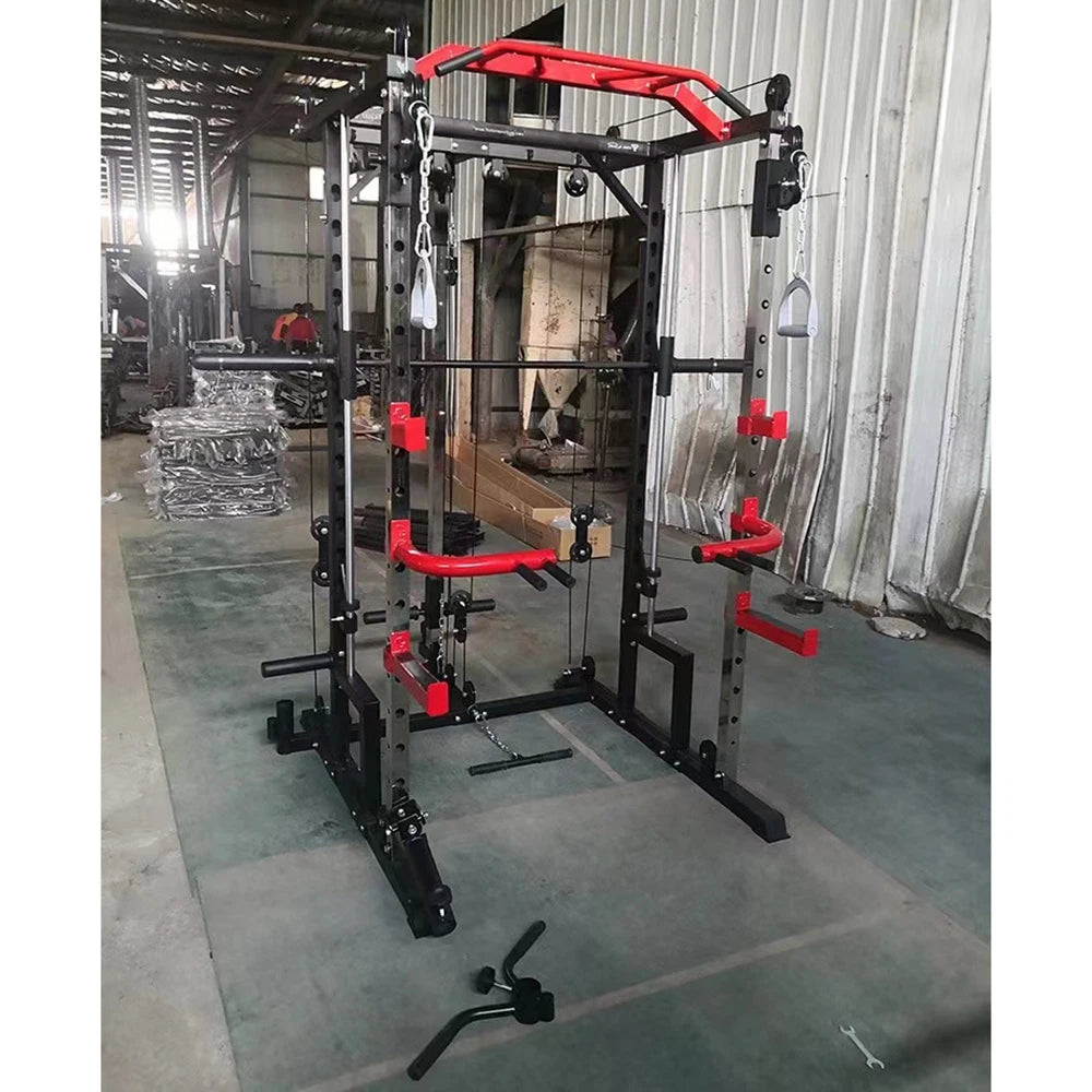 Smith machine squat rack, gantry stand, household comprehensive trainer, free squat bench press stand - WeightCityStore