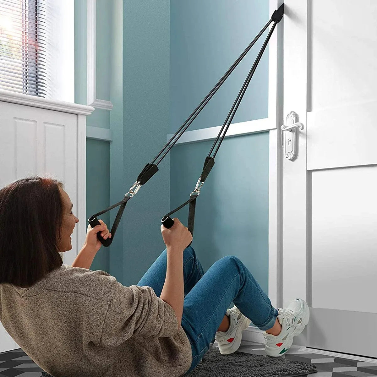 Resistance Bands Set, Exercise Bands With Door Anchor, Handles, Carry Bag, Legs Ankle Straps For Resistance Training - WeightCityStore