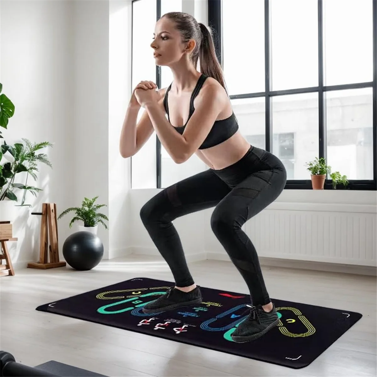 A99U Squat Guide Mat Squat Step Positions Knee Mat with Foot Position Mat,Workout Squats Leg Muscle Targeting - WeightCityStore